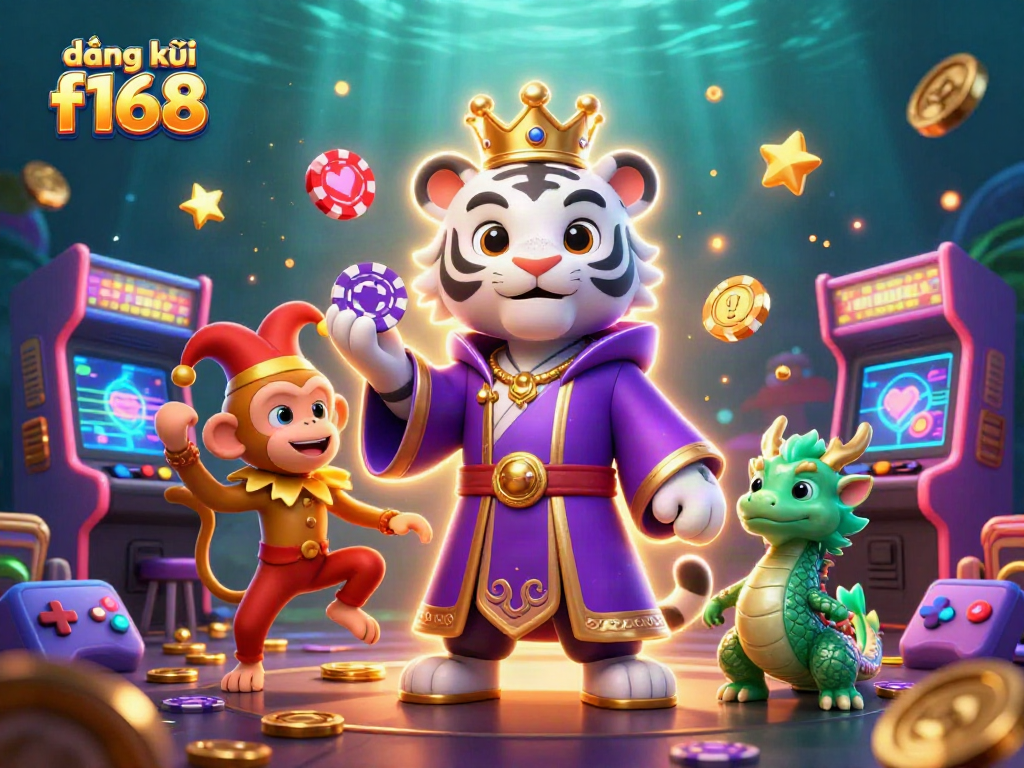 Engage in exciting gameplay with đăng ký f168, featuring vibrant characters in a captivating casino scene.