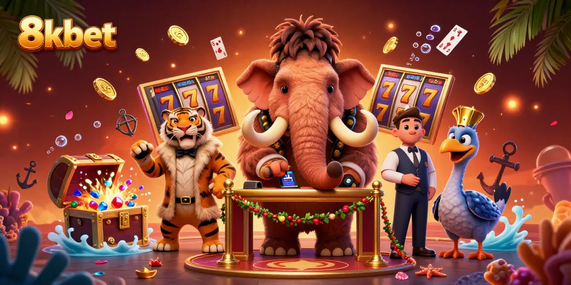 Experience top-tier gaming action at 8kbet with a vibrant casino bouncer scene full of excitement.