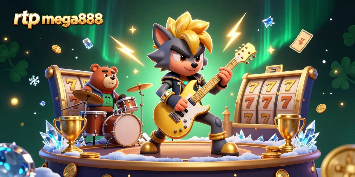 Experience rtp mega888 with vibrant characters and dynamic gaming elements on a lively casino stage.