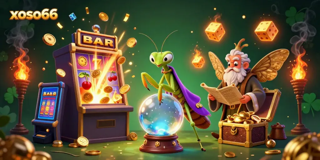 Experience the thrill of xoso66 with colorful characters and vibrant casino elements.